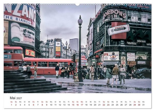 Produktbild: London - Vintage Views (Wandkalender 2027 DIN A2 quer), CALVENDO Monatskalender