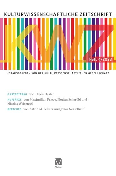 Produktbild: Kulturwissenschaftliche Zeitschrift 2023/4