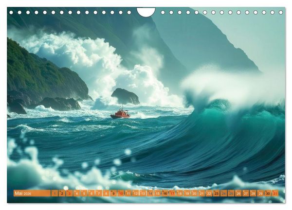 Produktbild: Monsterwellen (Wandkalender 2026 DIN A4 quer), CALVENDO Monatskalender