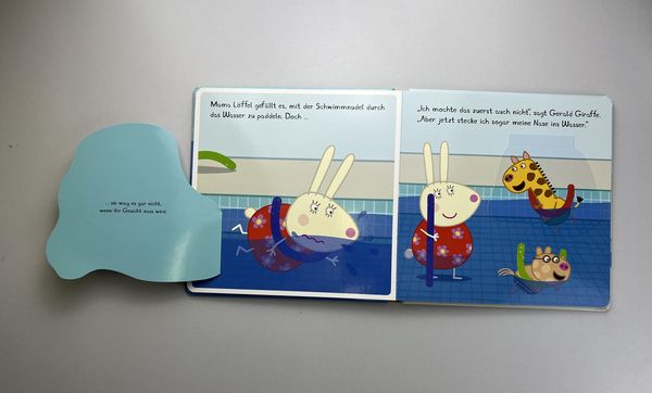 Produktbild: Peppa Pig: Peppa lernt Schwimmen - Mein wasserstarkes Klappenbuch