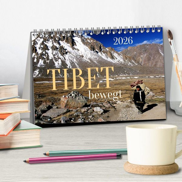 Produktbild: Tibet bewegt (Tischkalender 2026 DIN A5 quer), CALVENDO Monatskalender
