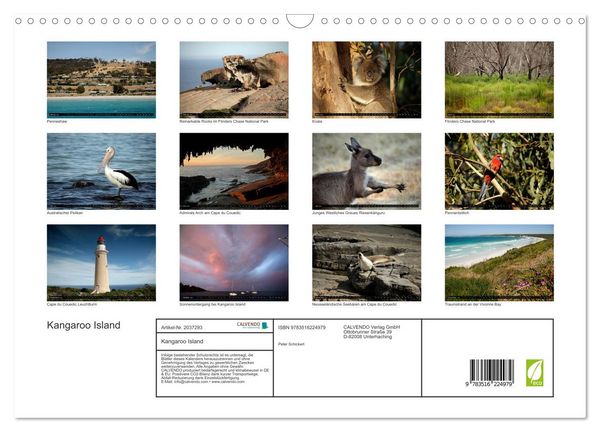 Produktbild: Kangaroo Island (Wandkalender 2026 DIN A3 quer), CALVENDO Monatskalender