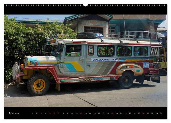 Produktbild: Jeepneys (hochwertiger Premium Wandkalender 2026 DIN A2 quer), Kunstdruck in Hochglanz