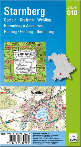 Produktbild: ATK25-O10 Starnberg (Amtliche Topographische Karte 1:25000)