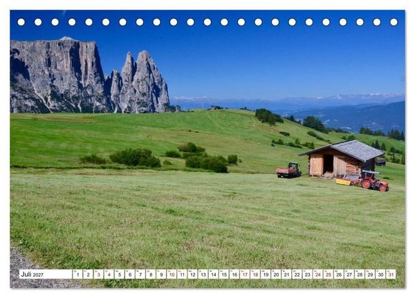 Produktbild: Der Schlern - Magie und Mythos im Herzen der Dolomiten (Tischkalender 2027 DIN A5 quer), CALVENDO Monatskalender