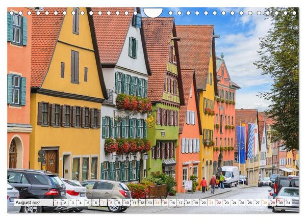 Produktbild: Dinkelsb&uuml;hl - Zw&ouml;lf Momente in der Altstadt (Wandkalender 2027 DIN A4 quer), CALVENDO Monatskalender