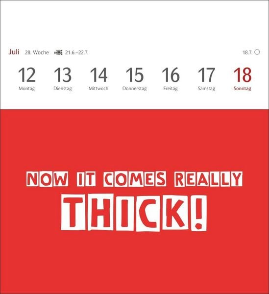 Produktbild: Now I know how the rabbit runs Postkartenkalender 2027 - 53 denglische Spr&uuml;che und Sprichw&ouml;rter