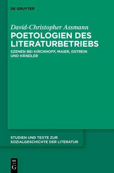 Produktbild: Poetologien des Literaturbetriebs