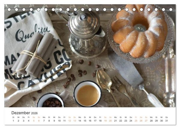 Produktbild: K&uuml;chenkalender - lecker durch dieses Jahr (Tischkalender 2026 DIN A5 quer), CALVENDO Monatskalender