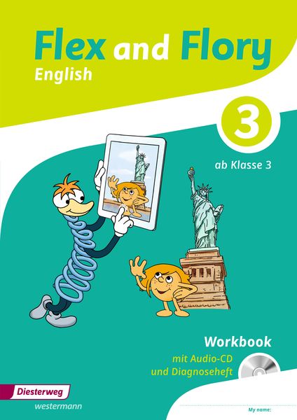 Produktbild: Flex and Flory 3-4. Workbook 3 mit Schüler-Audio-CD und Diagnoseheft