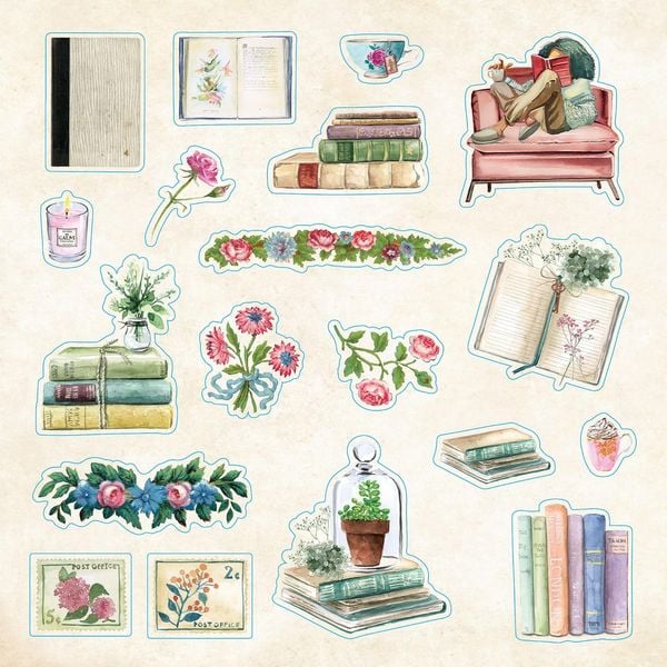 Produktbild: Bibliophilia Ephemera Sticker Book (Over 780 Stickers)