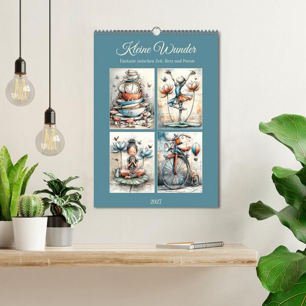 Produktbild: Kleine Wunder. Fantasie zwischen Zeit, Herz und Poesie (Wandkalender 2027 DIN A3 hoch), CALVENDO Monatskalender