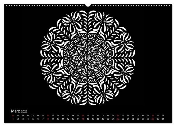 Produktbild: Entspannung und Ruhe durch Mandalas (Wandkalender 2026 DIN A2 quer), CALVENDO Monatskalender