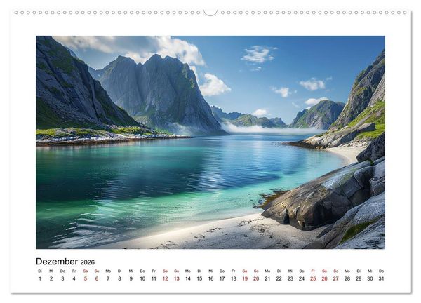 Produktbild: Traumhafte Buchten (hochwertiger Premium Wandkalender 2026 DIN A2 quer), Kunstdruck in Hochglanz