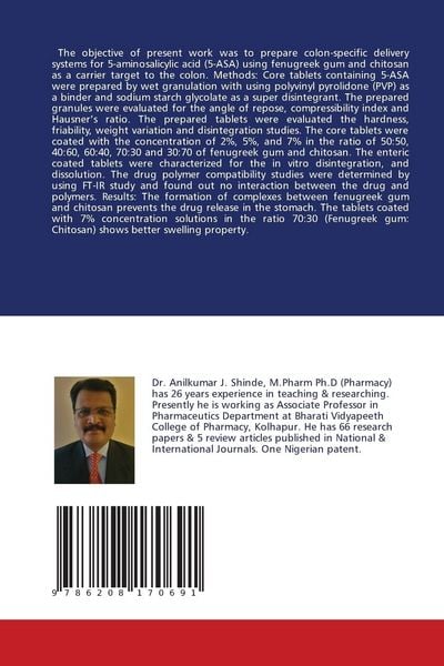 Produktbild: Formulation, Development of Mesalamine Tablet for Colon Targeting