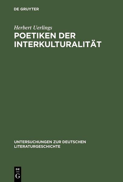 Produktbild: Poetiken der Interkulturalit&auml;t