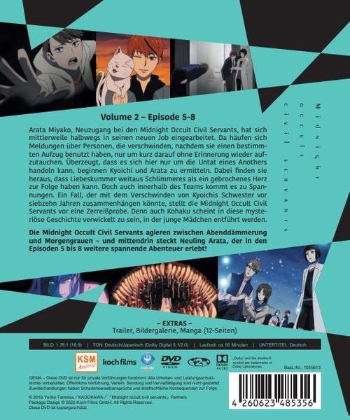 Produktbild: Midnight Occult Civil Servants - Volume 2 (Ep. 5-8)
