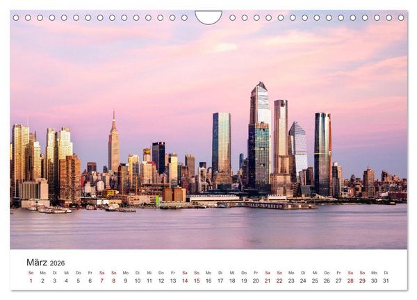 Produktbild: New York - Eine Reise zum Big Apple. (Wandkalender 2026 DIN A4 quer), CALVENDO Monatskalender