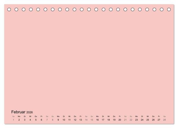 Produktbild: DIY Bastel-Kalender -Warme Pastell Farben- Zum Selbstgestalten (Tischkalender 2026 DIN A5 quer), CALVENDO Monatskalender