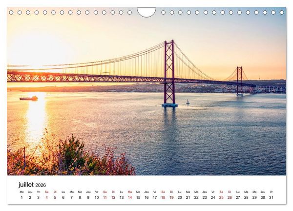 Produktbild: S&eacute;duisant Portugal (Calendrier mural 2026 DIN A4 vertical), CALVENDO calendrier mensuel
