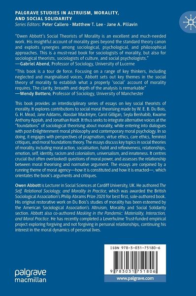 Produktbild: Social Theorists of Morality