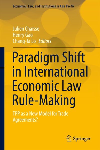 Produktbild: Paradigm Shift in International Economic Law Rule-Making