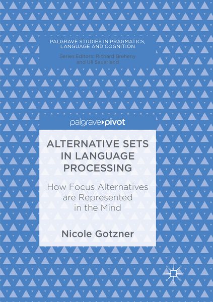 Produktbild: Alternative Sets in Language Processing
