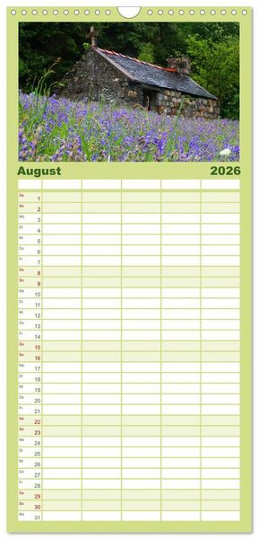 Produktbild: Familienplaner 2026 - Western Highlands - Schottland mit 5 Spalten (Wandkalender, 21 x 45 cm) CALVENDO