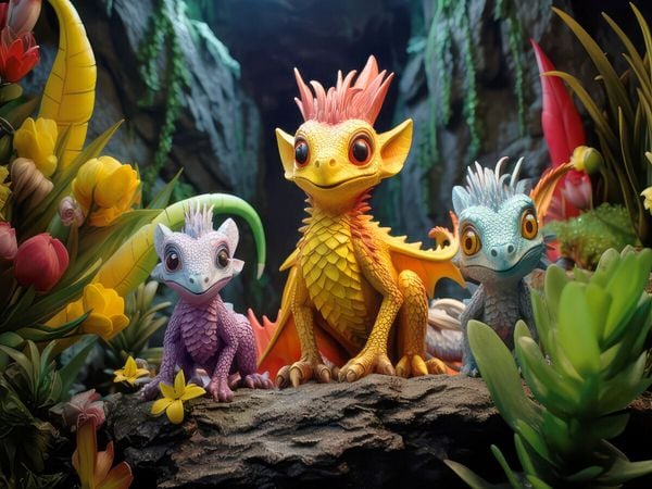 Produktbild: CALVENDO Puzzle Spielzeugdrache | 1000 Teile Lege-Gr&ouml;&szlig;e 64x48cm Foto-Puzzle f&uuml;r gl&uuml;ckliche Stunden