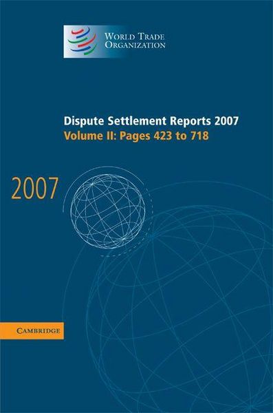 Produktbild: Dispute Settlement Reports 2007