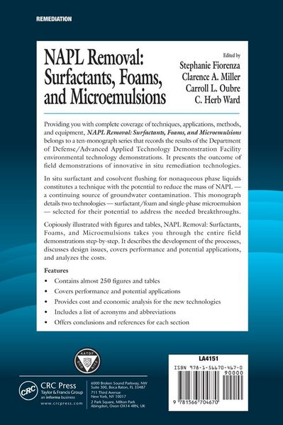 Produktbild: NAPL Removal Surfactants, Foams, and Microemulsions