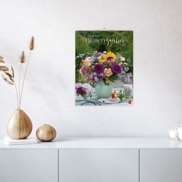 Produktbild: Bunter Bl&uuml;tenzauber Posterkalender 2027