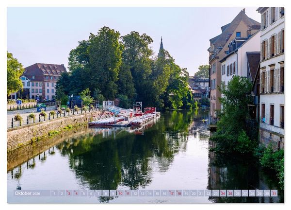 Produktbild: Strasbourg. Europa trifft Elsass: Architektur und Atmosph&auml;re (Wandkalender 2026 DIN A2 quer), CALVENDO Monatskalender