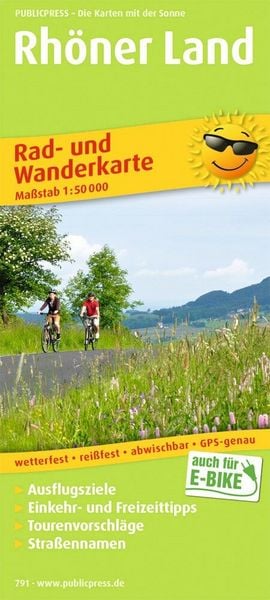 Produktbild: Publicpress Rad- und Wanderkarte Rh&ouml;ner Land 1:50.000