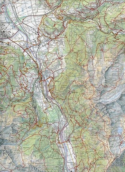Produktbild: Swisstopo 1 : 50 000 St-Maurice