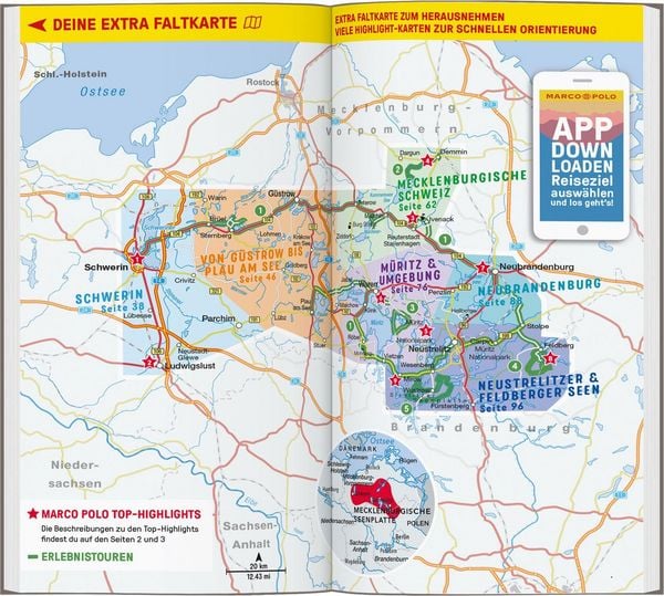 Produktbild: MARCO POLO Reisef&uuml;hrer Mecklenburgische Seenplatte