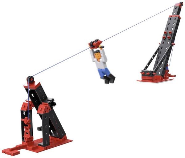 Produktbild: Fischertechnik 564068 - ADVANCED Seilbahn / Cable Car, 3 Modelle, 269 Bauteile, Konstruktionsbaukasten