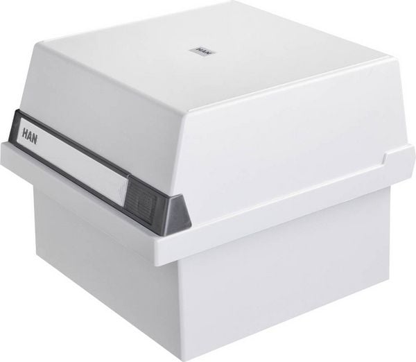 Produktbild: HAN 965-11 Karteikasten Lichtgrau max. Anzahl der Karten: 800 Karten DIN A5 quer