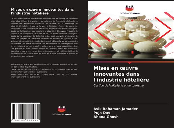Produktbild: Mises en &iquest;uvre innovantes dans l'industrie h&ocirc;teli&egrave;re