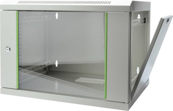 Produktbild: Digitus DN-19 07-U-EC 19 Zoll Wandgeh&auml;use (B x H x T) 600 x 416 x 450 mm 7 HE Lichtgrau (RAL 7035)