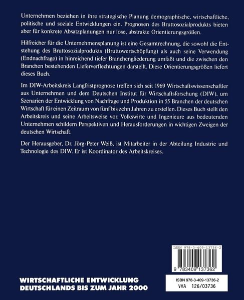 Produktbild: Wirtschaftliche Entwicklung Deutschlands bis zum Jahr 2000