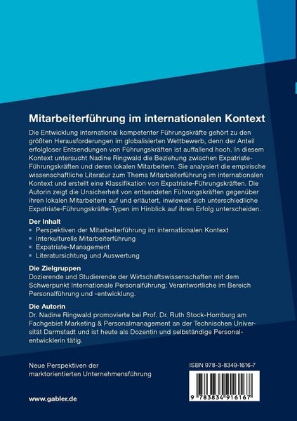 Produktbild: Mitarbeiterf&uuml;hrung im internationalen Kontext
