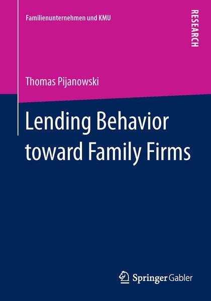 Produktbild: Lending Behavior toward Family Firms