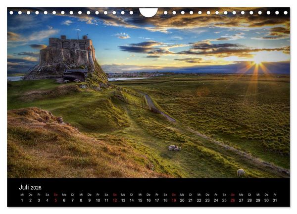 Produktbild: Holy Island - England (Wandkalender 2026 DIN A4 quer), CALVENDO Monatskalender