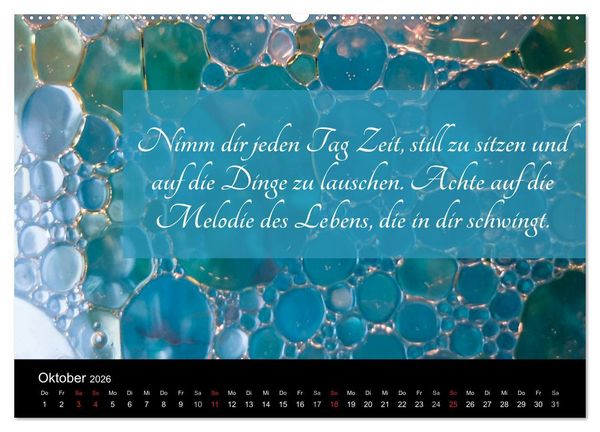 Produktbild: Mit Spr&uuml;chen und Weisheiten durch&acute;s Jahr (Wandkalender 2026 DIN A2 quer), CALVENDO Monatskalender
