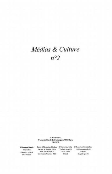 Produktbild: Medias et culture no. 2