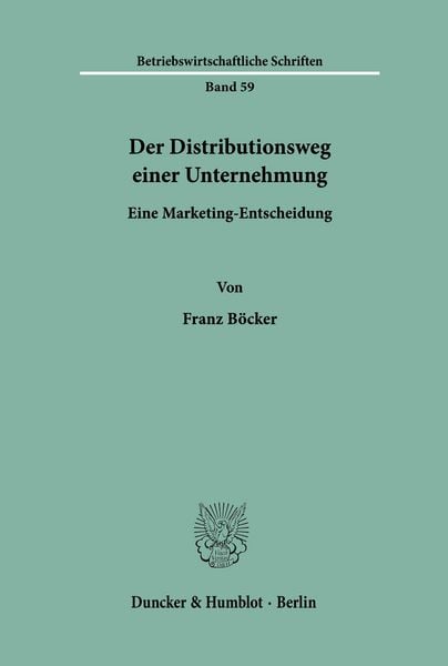 Produktbild: Der Distributionsweg einer Unternehmung.