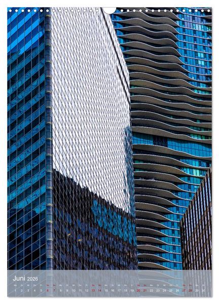 Produktbild: Architektur Facetten Chicago 2026 (Wandkalender 2026 DIN A3 hoch), CALVENDO Monatskalender