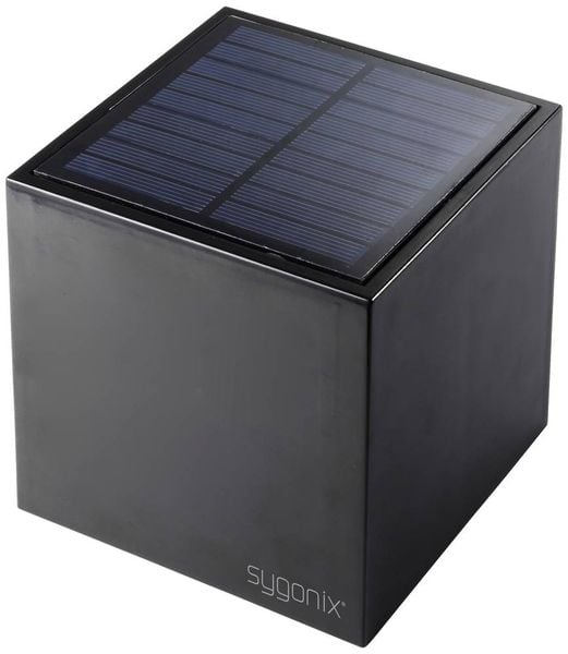 Produktbild: Sygonix SY-5499356 Solar-Au&szlig;enwandleuchte SMD LED 0.9W Schwarz