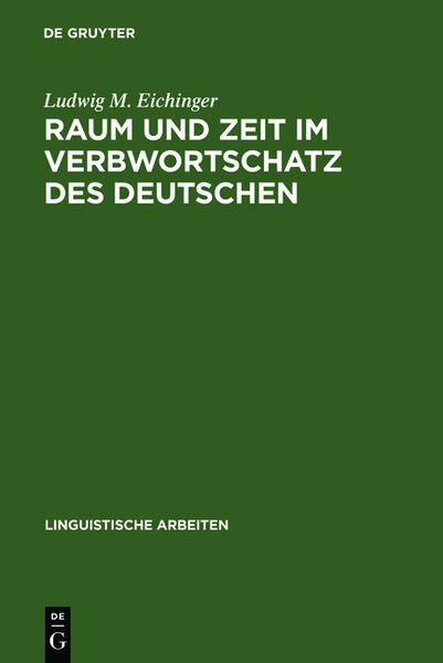 Produktbild: Raum und Zeit im Verbwortschatz des Deutschen